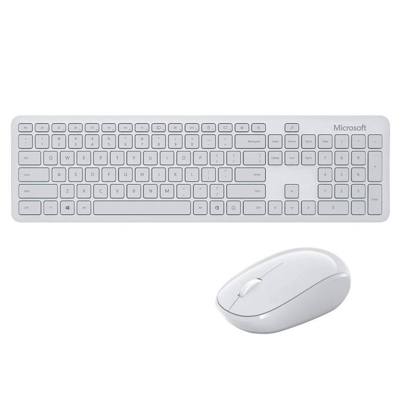 MICROSOFT - Combo Teclado y Mouse Microsoft Bluetooth Inalámbrico Blanco