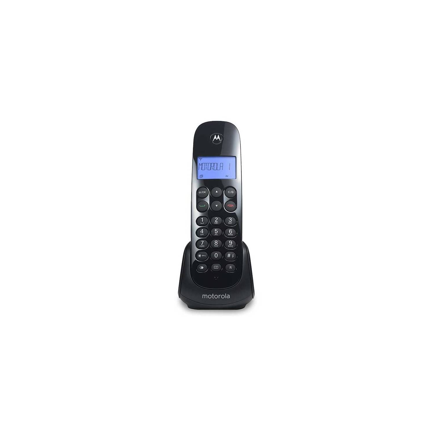 Teléfono inalámbrico con altavoz negro Motorola E250 CA