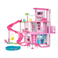 MATTEL - Barbie Casa de los Sueños Muñeca Dreamhouse Pisicina Tobogán