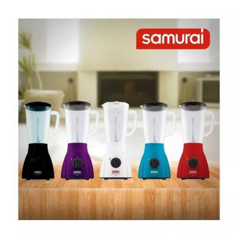 Licuadora optimix plus + vaso adicional 2 velocidades blanco Samurai