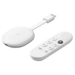 GOOGLE - Chromecast con google tv de voz 4k 8gb snow con 2gb