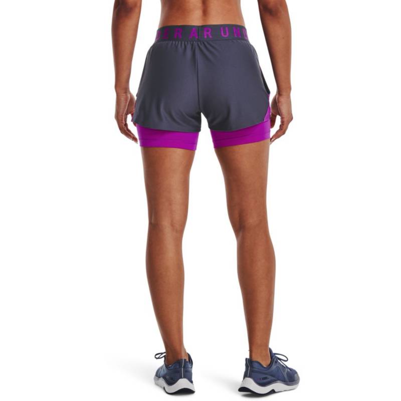 Short Under Armour Play Up 2 En 1 Mujer-Gris UNDER ARMOUR