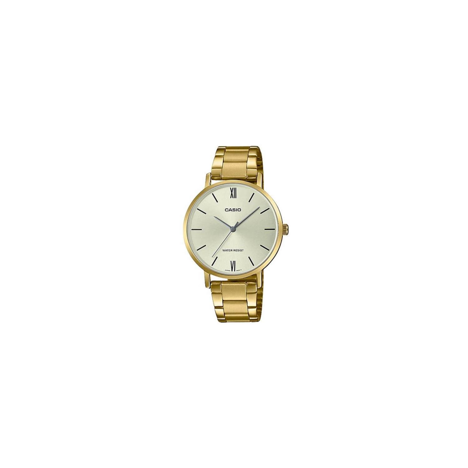 Reloj Mujer Casio Ltp-vt01g-9b Dorado Análogo