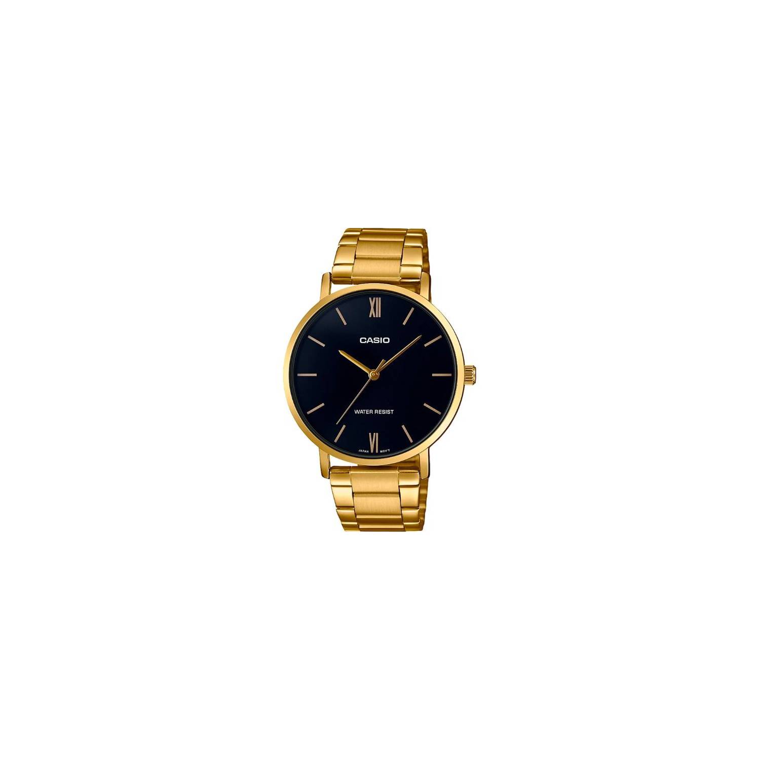 Reloj Mujer Casio Ltp-vt01g-9b Dorado Análogo