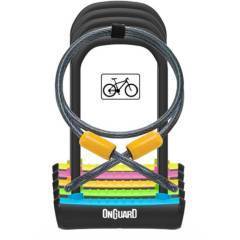 ONGUARD - Candado para bicicletas onguard neon  8154 con guaya.