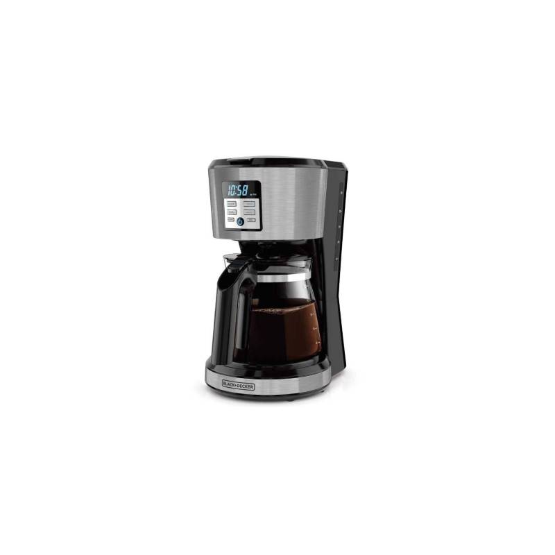 Cafetera Black+Decker Programable 12 tazas, Filtro CM1331S