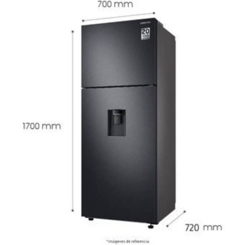 Nevera LG No Frost Congelador Inferior 420 Litros Brutos GB41WPT Negro