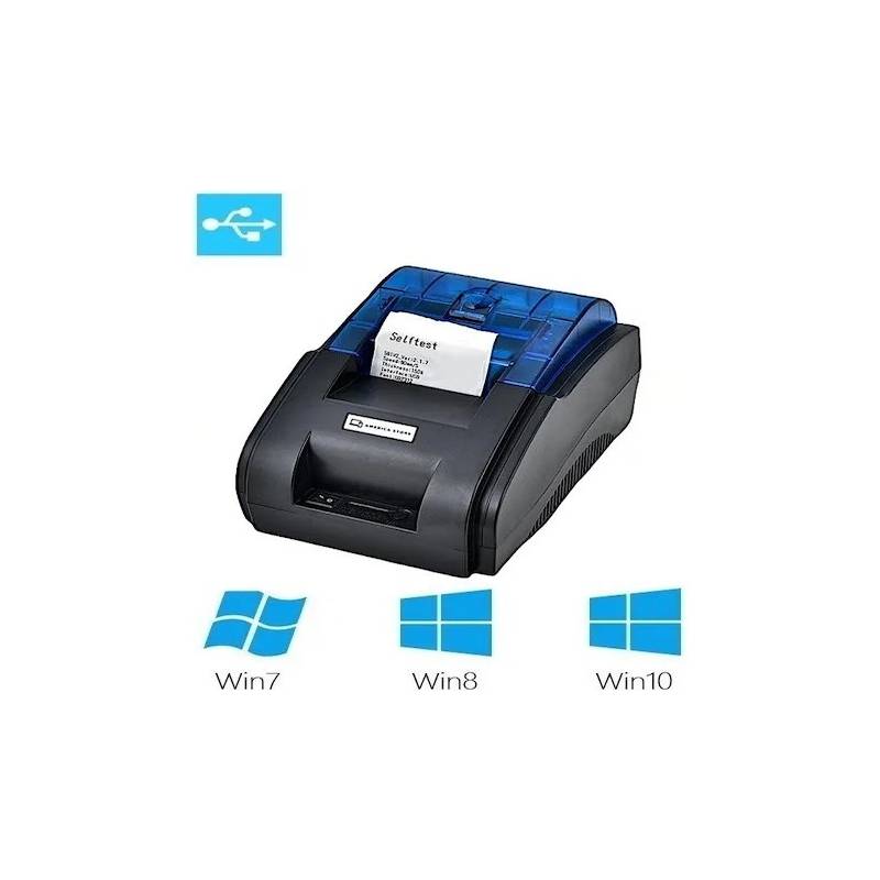 GENERICO Impresora térmica de alta velocidad Portátil Mini 58mm USB  Bluetooth