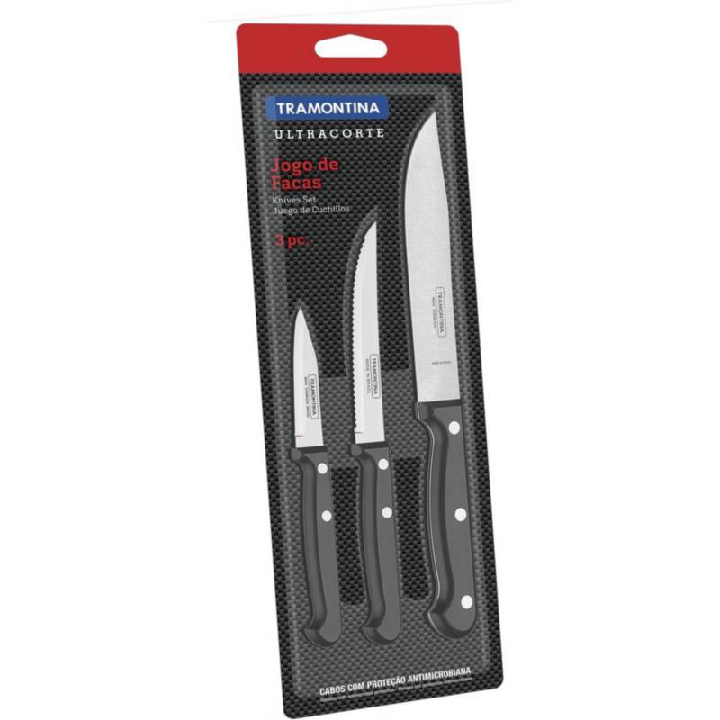 Set X12 Cuchillo Tramontina Ipanema De Acero Inoxidable