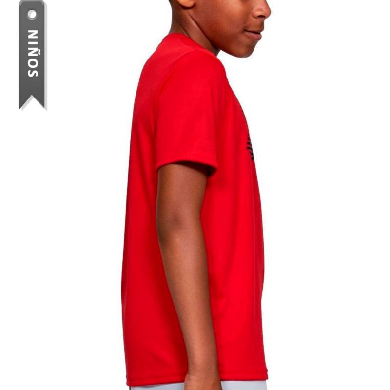Camiseta Under Armour Tech 2.0 Niños-Negro