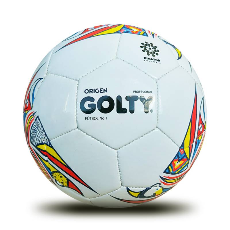 GOLTY - Balón Futbol Golty Coleccionable Origen 2022  No 1-Blanco