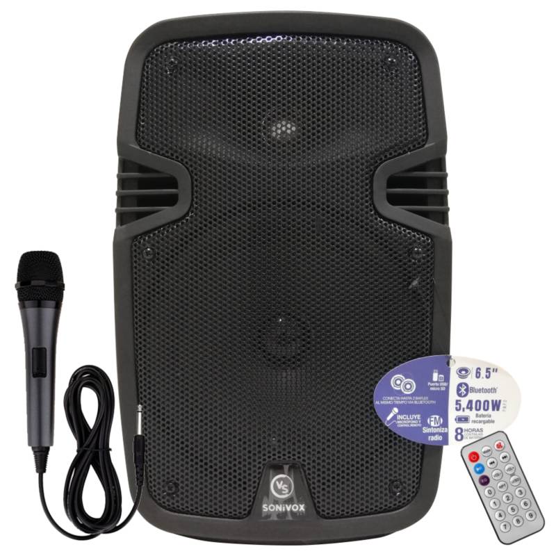 Parlante Torre Cabina De Sonido 6.5 Pulgadas Bluetooth GENERICO