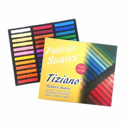 Tizas pastel Tiziano Suave x 12