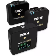 RODE - Rode Wireless Go ii con 2 micrófonos inalámbricos negro