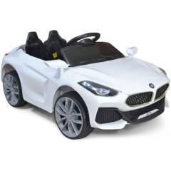 ROADMASTER - Carro Eléctrico para Niño Tipo BMW Dos Asientos Blanco