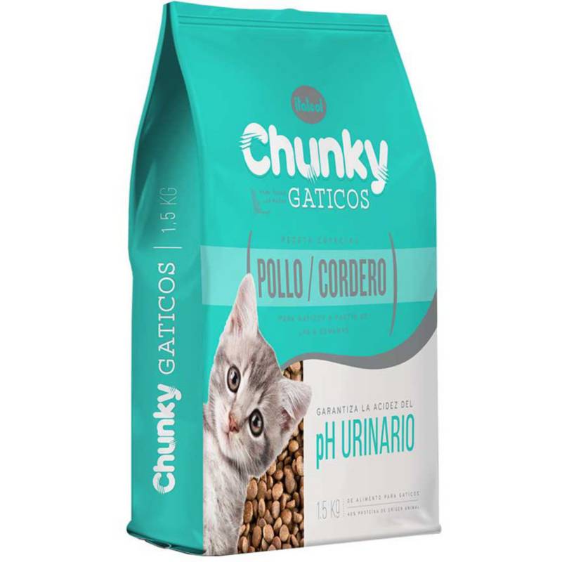 CHUNKY - Alimento para gato - chunky gaticos pollo y cordero