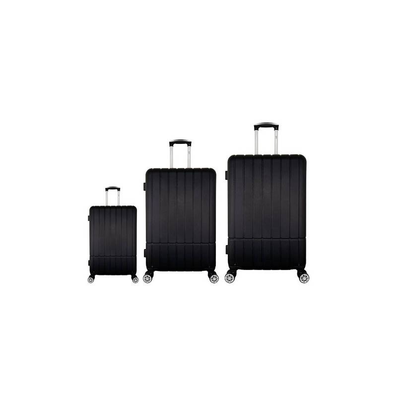 BIN COLOMBIA - Set maletas x3 21,25,29 pulg bin-m001a exp. negro