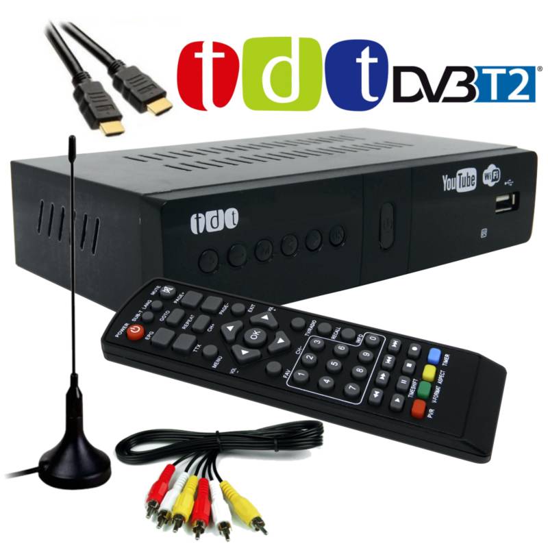 GENERICO - Decodificador TDT Sintonizador De Televisión Digital HD DVB2