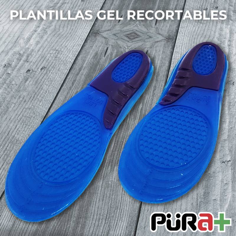 PURA - Plantillas ortopédicas zapatos gel recortables
