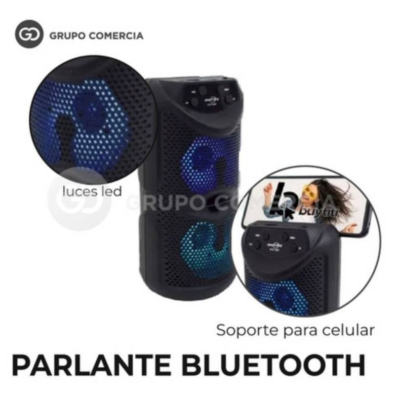 Parlante Bluetooth cilíndrico