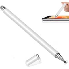 SISDATA - Lápiz Óptico Stylus Pen 2x1 Celular Tablet Touch Blanco Obsequio