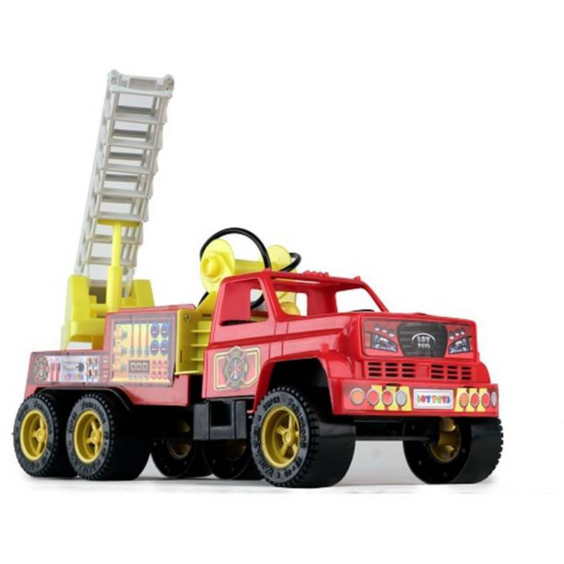 BOY TOYS - Vehículo tipo carro bombero marca boy toys