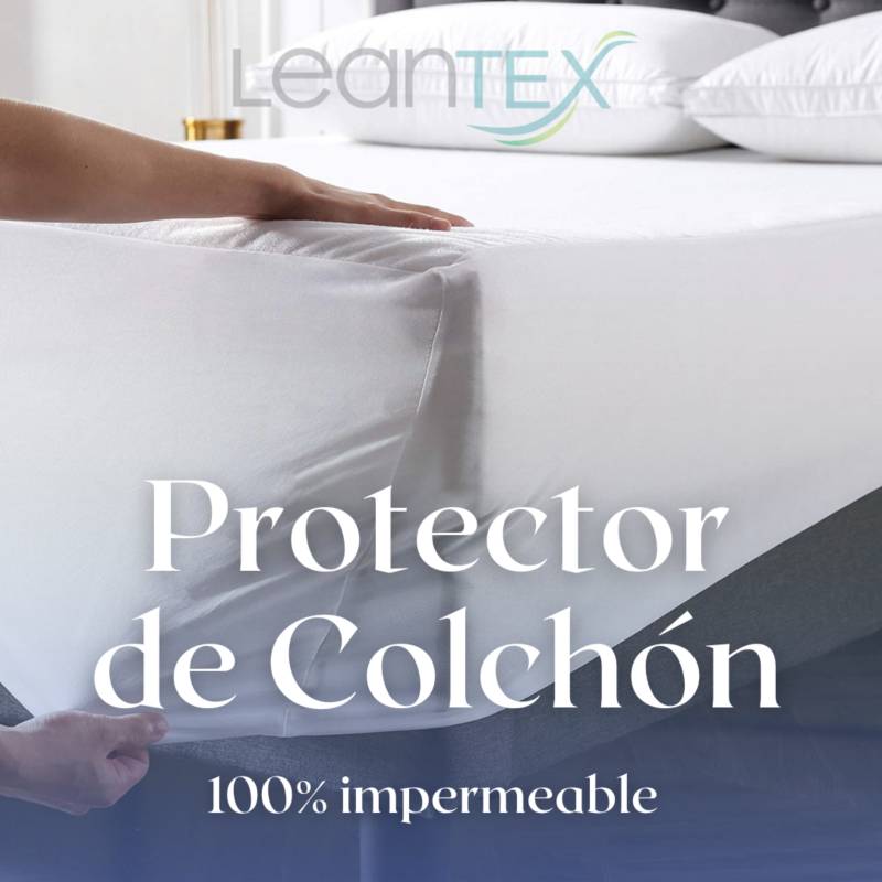 Protector Colchón 100 % impermeable tipo sábana ajustable cama King  GENERICO