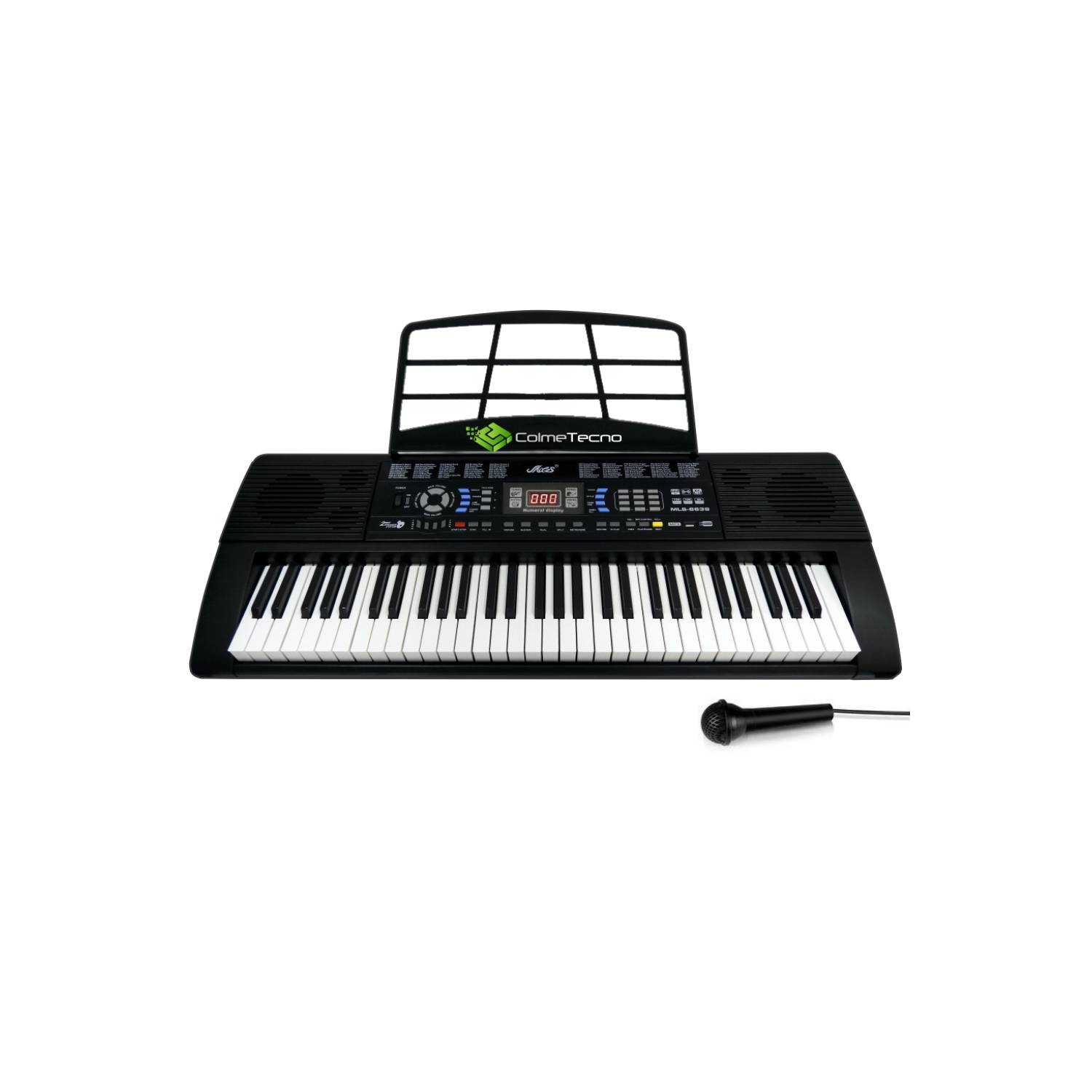 Organeta Piano Electrónico MLS-6639 61 Teclas, 128 Tonos. GENERICO