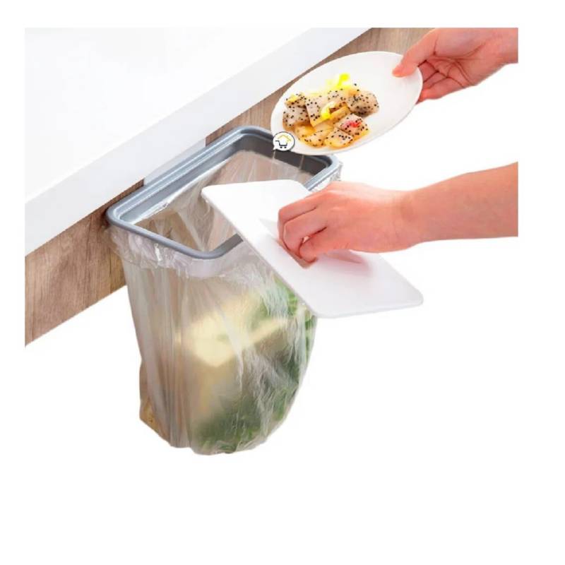 Porta Bolsas Soporte Para Basura Cocina Papelera Cocina Rosa