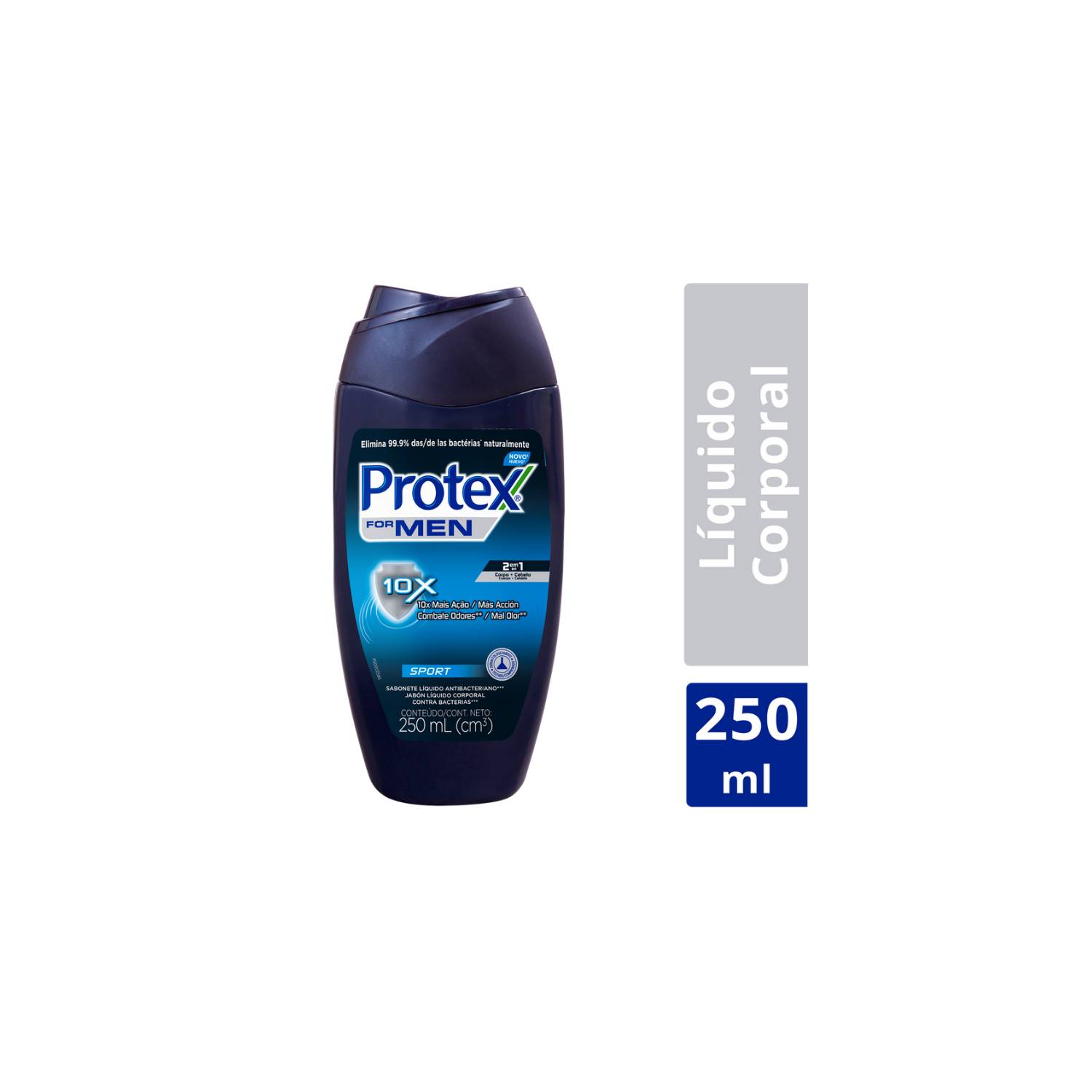 Lactovit Men Lactourea Gel de Baño Reparador 3 en 1 - Frasco de 500 ml