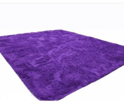 Tapete Alfombra Peluda Gris Perla Tapete Peluche Grande 230×150 Cm GENERICO