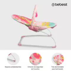BEBESIT - Silla Vibradora Para Bebe Marca Bebesit Bouncer Pink