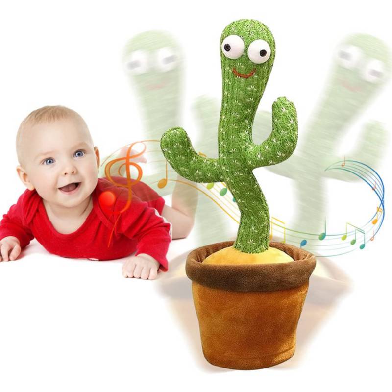 Juguete muñeco cactus bailarin imita la voz recargable. VARIOUS