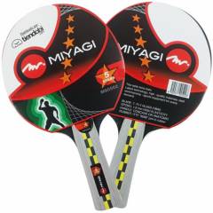 MIYAGI - Raqueta de ping pong  x2 und miyagi 5 estrellas