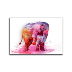 VENECIA - Cuadro Elefante Rosa XL 115x78 cm