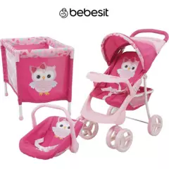 BEBESIT - Coche Para Muñecas Niñas Infantil