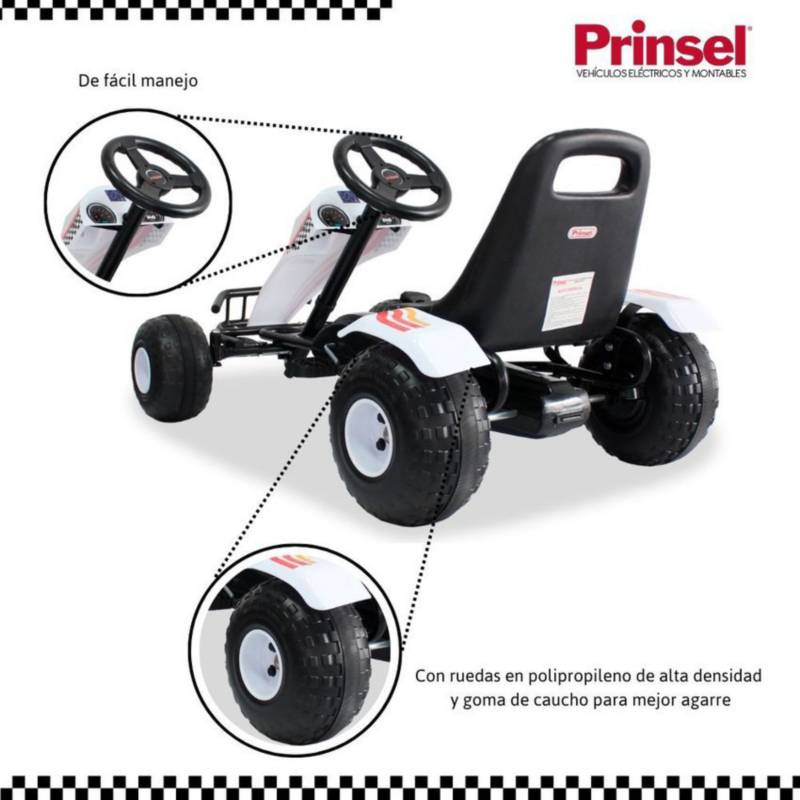 Carro De Pedales Go Kart Rally Prinsel Rojo PRINSEL