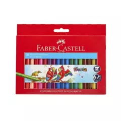 FABER CASTELL - Estuche Plumones Fiesta X 20 Faber Castell