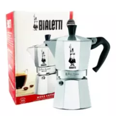 BIALETTI - Cafetera Moka Bialetti Express Plateada (6 Tazas de espresso - 270 ml)