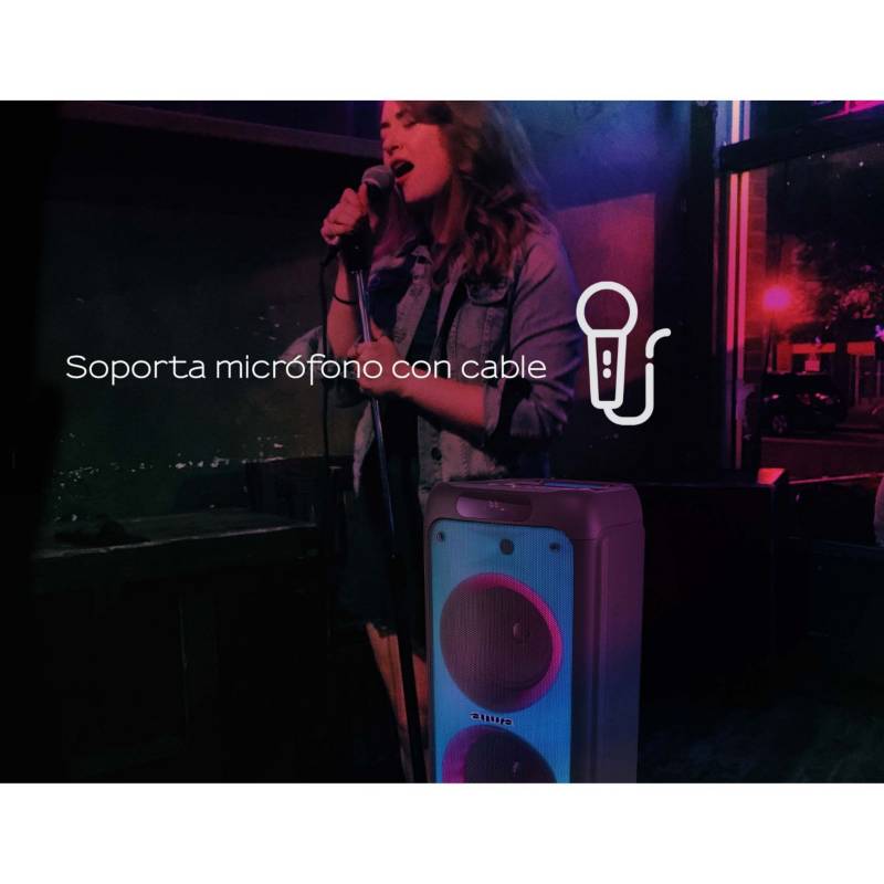 Micrófono Inalámbrico Bluetooth Karaoke Con Mezclador Bocina, Moda de  Mujer