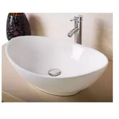 GENERICO - Kit completo lavamanos blanco canoa -desagüe - griferia
