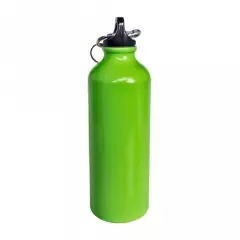 GENERICO - Caramañola botella metálica - botilito - color neón - verde