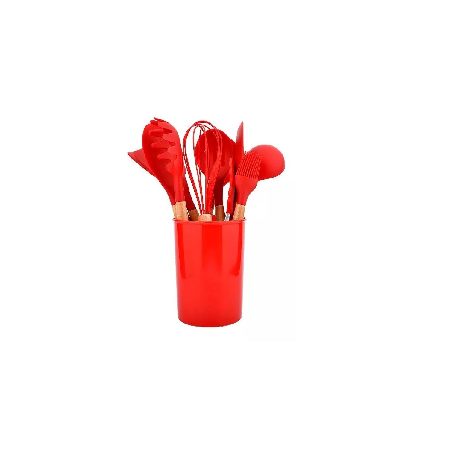 Set 12 Utensilios De Cocina Silicona Resistente Calo