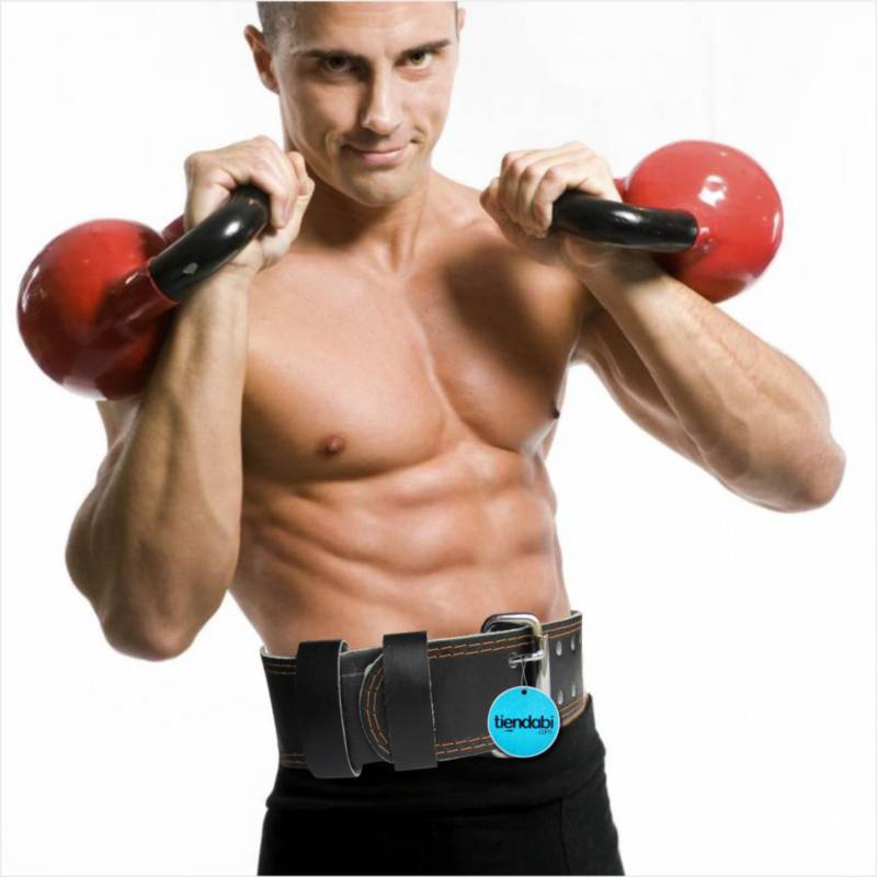 Cinturon para pesas gimnasio gym en cuero hombre talla S GENERICO