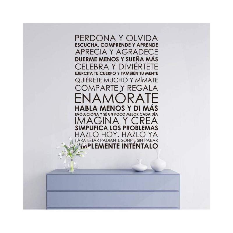 CREAVINILO Vinilo de frases motivadoras 