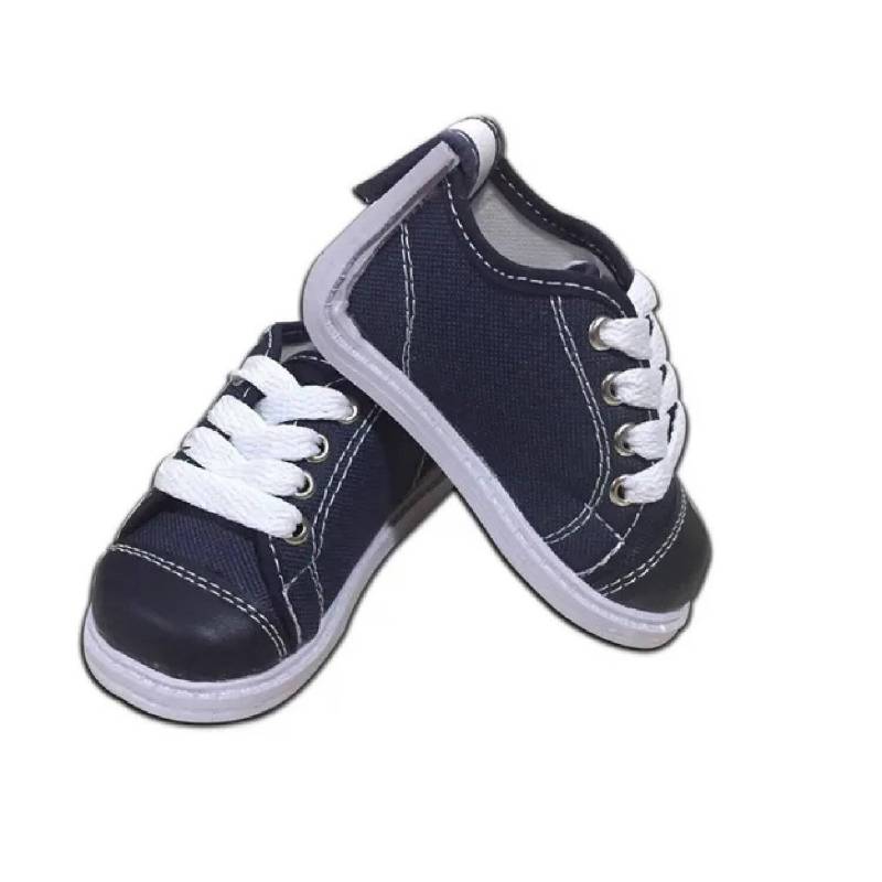 Zapatos bebé no tuerce tenis niño blanco azul MUNDO BEBE