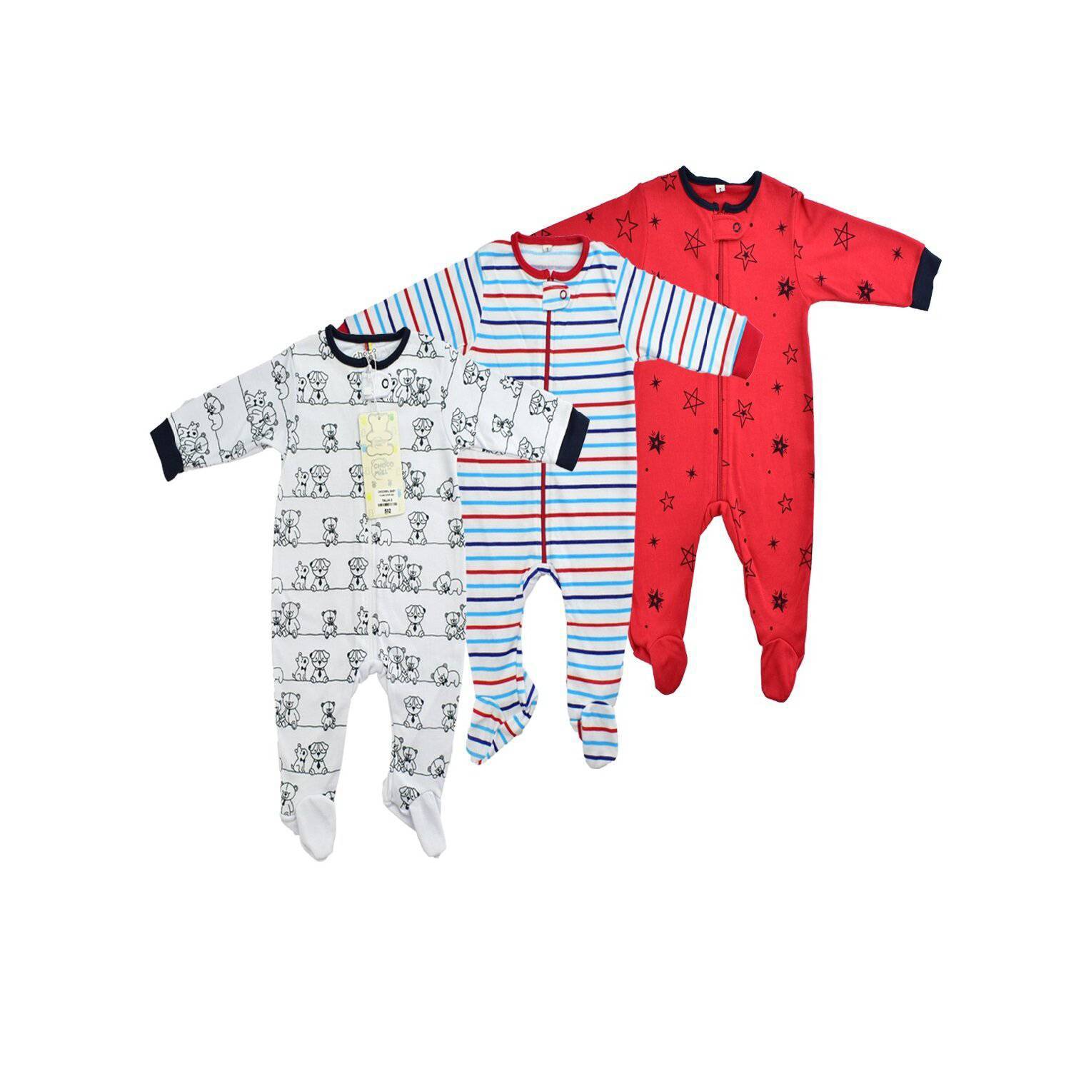 Pijamas bebé niño set x 3 MUNDO BEBE