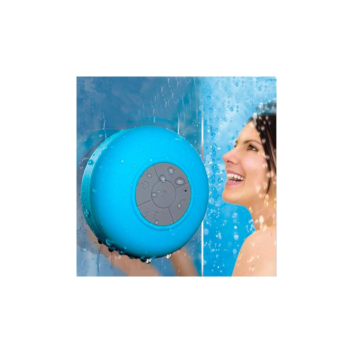 Parlante Resistente Agua Ducha Altavoz Bluetooth BTS-06 Rosado GENERICO