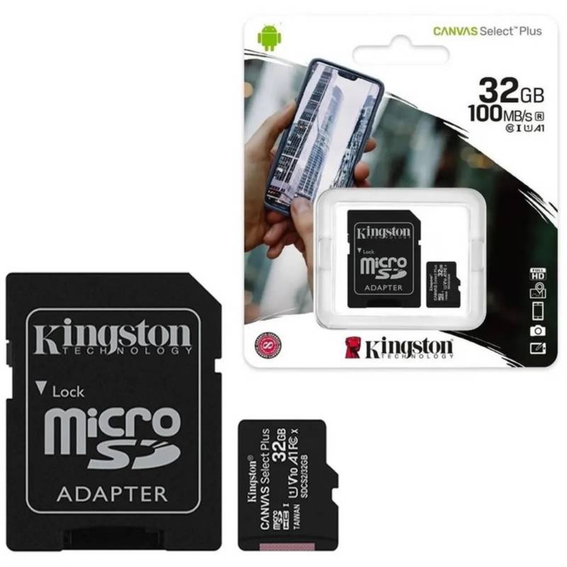 Motivación perrito Estúpido Tarjeta de Memoria MicroSD Kingston Canvas Select Plus 32GB KINGSTON |  falabella.com
