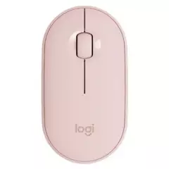 LOGITECH - Mouse Logitech M350 Inalámbrico BluetoothUSB Rosado
